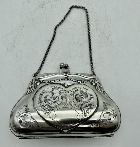 Silver Plated Evening Purse c.1913 (1 of 7)