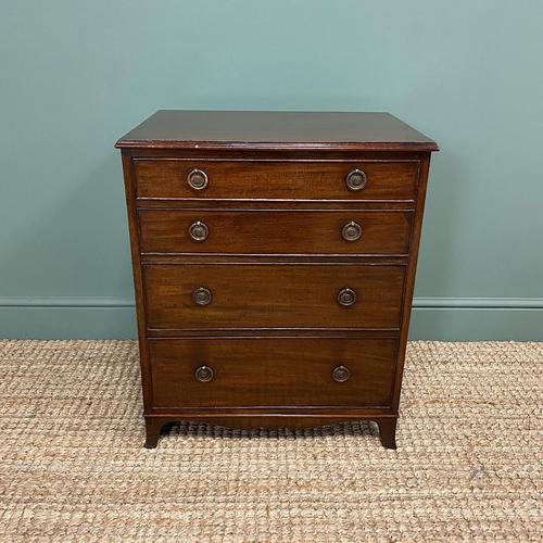 Edwardian Mahogany Small Antique Chest of Drawers (1 of 6)