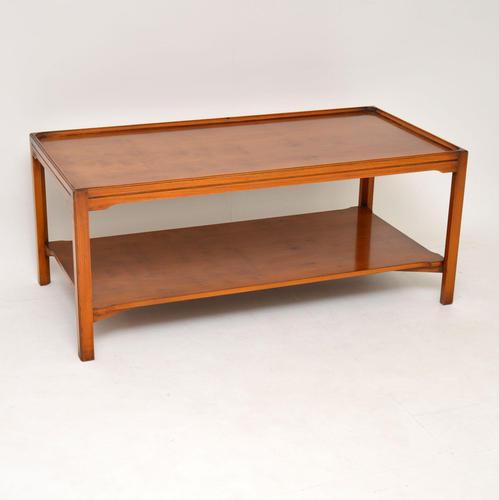 Antique Georgian Style Large Yew Wood Coffee Table (1 of 8) Antique Georgian Style Large Yew Wood Coffee Table (1 of 8)