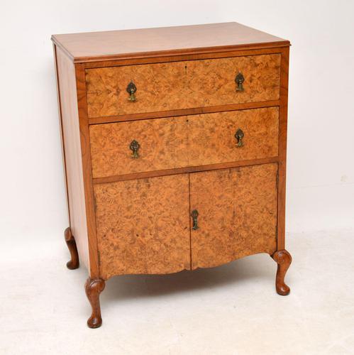 Antique Burr Walnut  Chest on Cabinet (1 of 12)