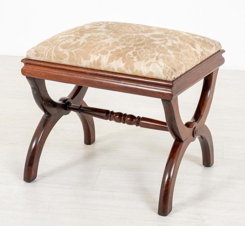 Mahogany "X" Frame Stool (1 of 6) Mahogany "X" Frame Stool (1 of 6)