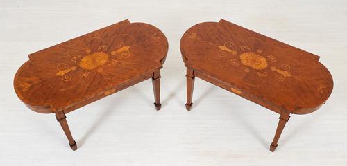 Pair of Mahogany Inlaid Coffee Tables (1 of 14)