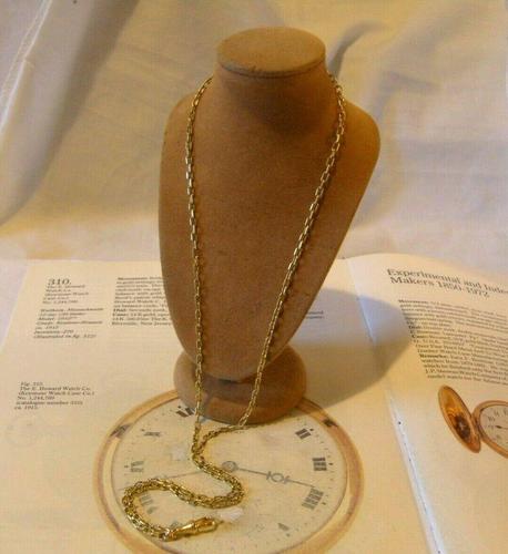 Edwardian Ladies Pocket Watch Guard Chain Antique 10 Gold Filled (1 of 10)