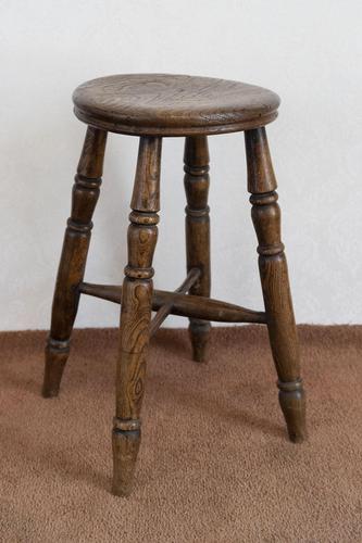 19th Century Stool in Ash (1 of 6) 19th Century Stool in Ash (1 of 6)