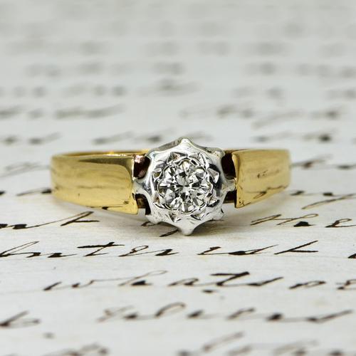 The Vintage 1979 Brilliant Solitaire Diamond Ring (1 of 5)