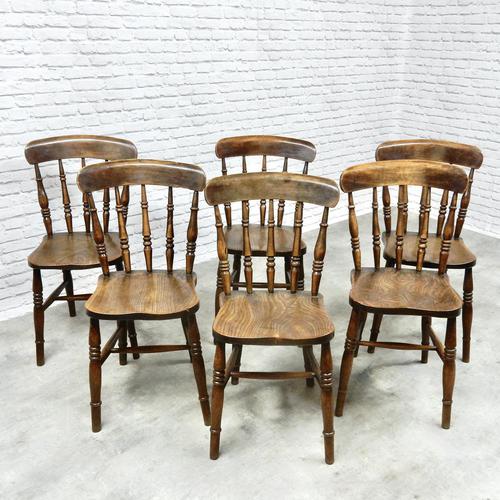 Set of 6 Spindleback Windsor Kitchen Chairs (1 of 6)