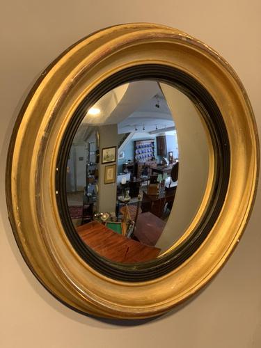 Small Antique Convex Mirror (1 of 5)