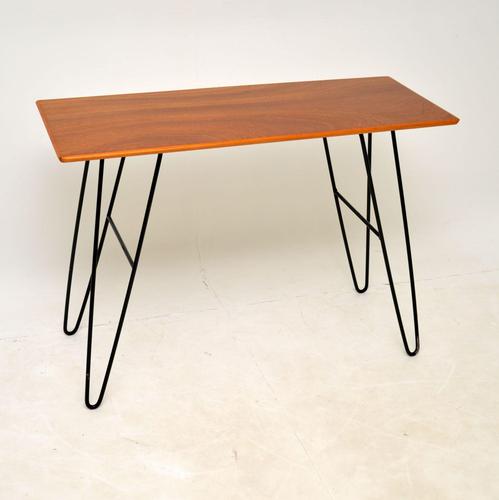 1960's Vintage Mahogany Hairpin Side / Console Table (1 of 7)