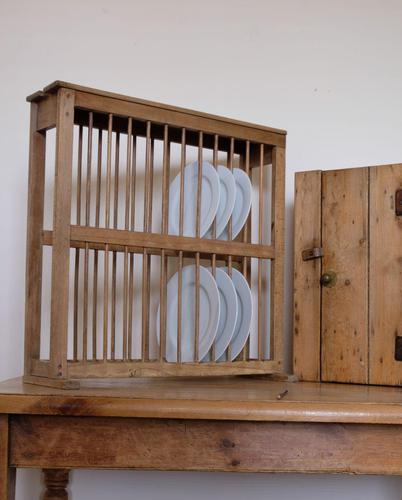 Antique Pine Freestanding Plate Rack (1 of 20)