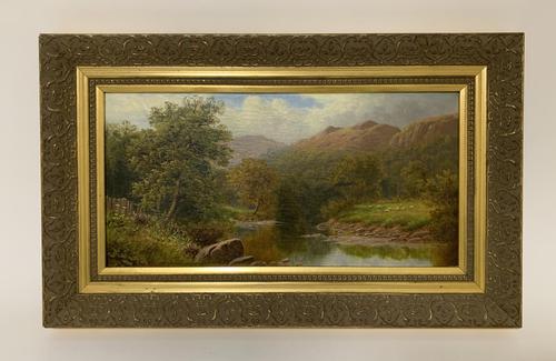 Antique Oil on Canvas of a Countryside Scene (1 of 9) Antique Oil on Canvas of a Countryside Scene (1 of 9)