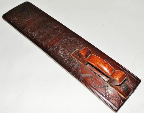 Carved Fruitwood Freizland Mangelplack, Dated 1720 (1 of 7) Carved Fruitwood Freizland Mangelplack, Dated 1720 (1 of 7)