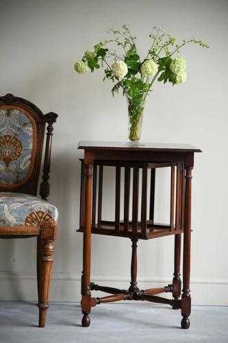 Edwardian Mahogany Revolving Bookcase Table (1 of 9)