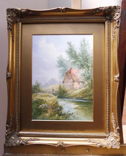 Watercolour Bates Brook Redhill Listed Artist H Rawson (1 of 12) Watercolour Bates Brook Redhill Listed Artist H Rawson (1 of 12)
