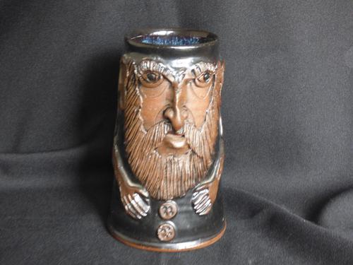 Give the Male, Good Strong Ale, Pottery Face Mug (1 of 5)