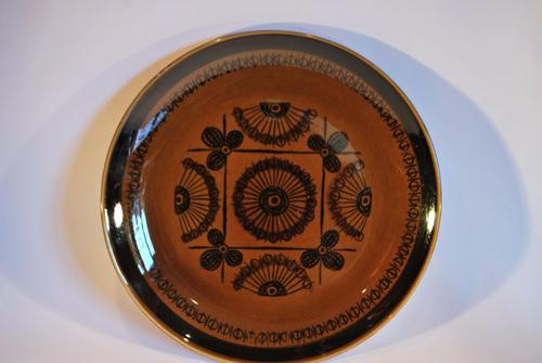 Mid Century Norwegian Pottery Plate - Stavangerflint Sera - Design Inger Waage (1 of 4)