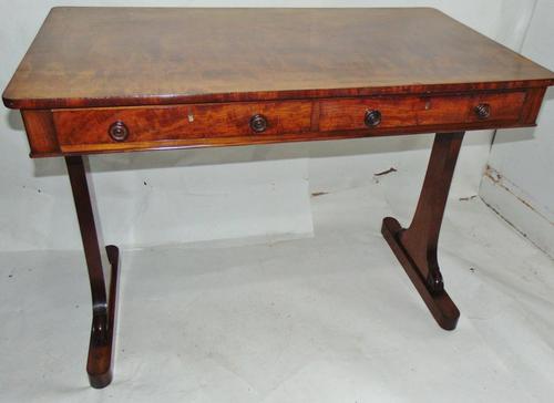 Georgian Mahogany Library Writing Table (1 of 9)