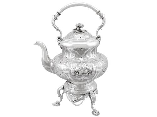 Sterling Silver Spirit Kettle - Antique Victorian (1866) (1 of 15) Sterling Silver Spirit Kettle - Antique Victorian (1866) (1 of 15)