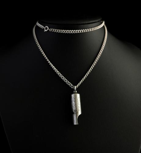 Antique Victorian Silver Whistle Pendant (1 of 11) Antique Victorian Silver Whistle Pendant (1 of 11)