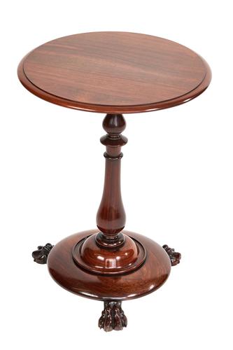 Late Regency Rosewood Circular Lamp Table c.1820 (1 of 4)