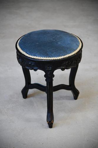 Ebonised Small Stool (1 of 12) Ebonised Small Stool (1 of 12)