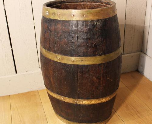 Georgian Oak Brandy Barrel. Stick Stand. Lamp Table (1 of 11) Georgian Oak Brandy Barrel. Stick Stand. Lamp Table (1 of 11)