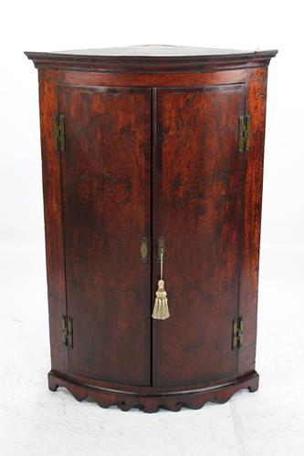 Georgian Oak Bow Front Corner Cupboard (1 of 13) Georgian Oak Bow Front Corner Cupboard (1 of 13)