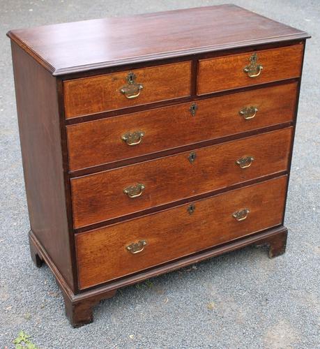 1880 Quality Oak Chest of 5 Drawers (1 of 4)