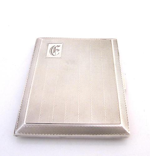 Top quality ladies’ silver cigarette case John Henry Wynn Birmingham 1928 (1 of 7)