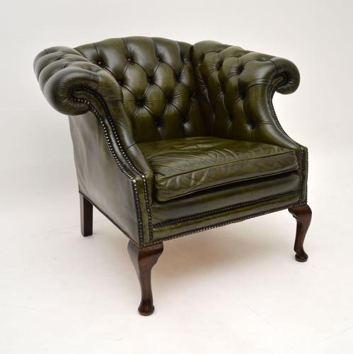 Antique Georgian Style Leather Armchair (1 of 10)