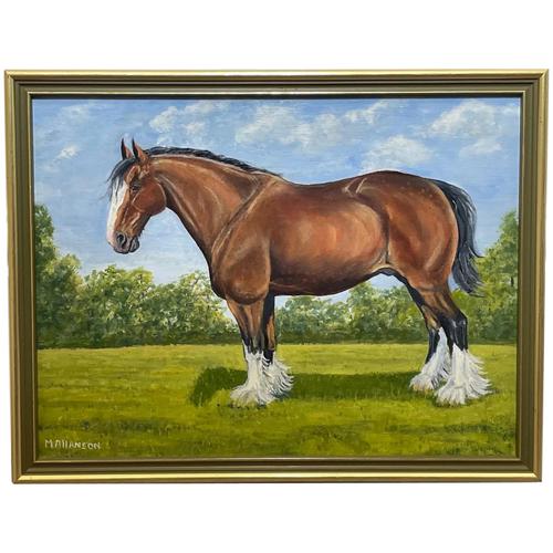 Fine Equine Art Oil Painting English Shire Cart Plough Horse (1 of 27) Fine Equine Art Oil Painting English Shire Cart Plough Horse (1 of 27)