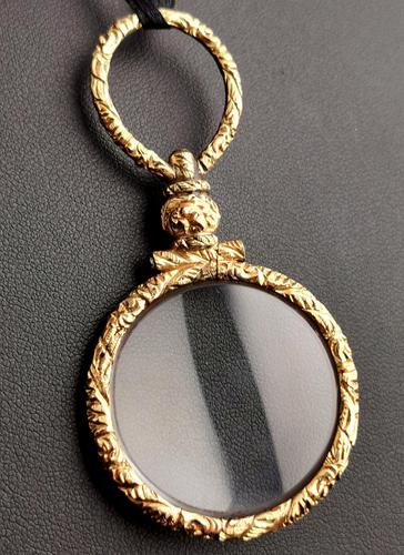 Antique Georgian Gold Quizzing Glass, Pendant, 9ct (1 of 10)