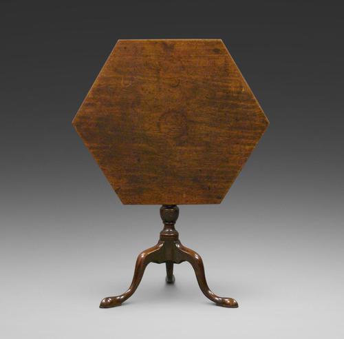 Unusual Georgian Hexagonal Tripod Table (1 of 5)