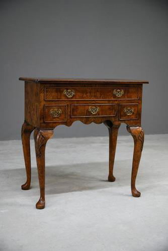 Georgian Style Burr Elm Lowboy (1 of 12)