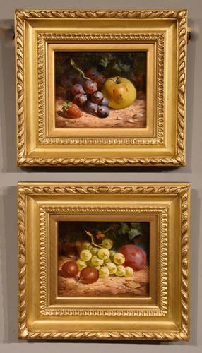 Oil Painting Pair by William Hughes "White Grapes" & "Black Grapes" (1 of 5) Oil Painting Pair by William Hughes "White Grapes" & "Black Grapes" (1 of 5)
