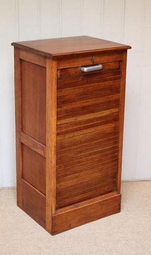 Small Proportioned French Oak Filing Cabinet (1 of 9)