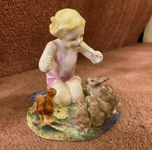 Royal Worcester Porcelain Figurine – “Woodland Dance” by Freda Doughty, dated 1939 (1 of 5) Royal Worcester Porcelain Figurine – “Woodland Dance” by Freda Doughty, dated 1939 (1 of 5)