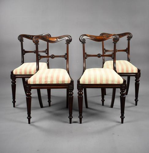 Set of 4 19th Century William IV Rosewood Dining Chairs (1 of 10) Set of 4 19th Century William IV Rosewood Dining Chairs (1 of 10)