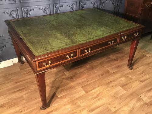 George III Style Mahogany Partners Library Table (1 of 14)