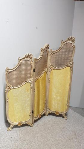 French Painted Three Fold Screen (1 of 14) French Painted Three Fold Screen (1 of 14)