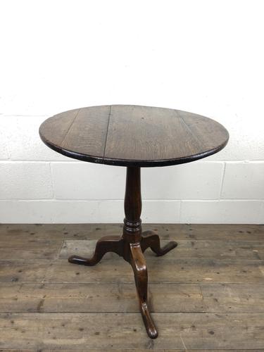 Antique George III Oak Tripod Table (1 of 6)