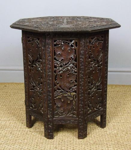 Anglo Indian Hand Carved Hardwood Table (1 of 6)