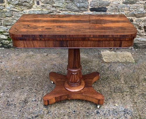 Regency Rosewood Card Table (1 of 24)