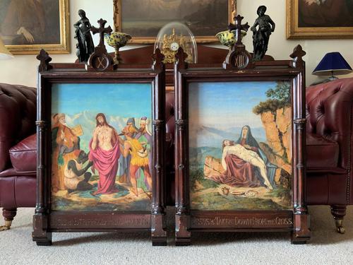 Pair of 19th Century Religious Old Master Oil Paintings - Set of 14 Available (1 of 32) Pair of 19th Century Religious Old Master Oil Paintings - Set of 14 Available (1 of 32)