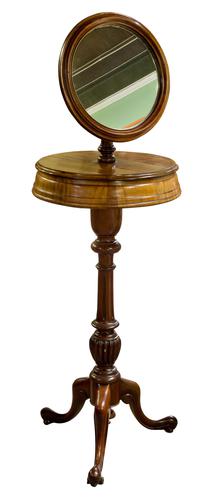 Victorian Gentlemen's Shaving Stand with Circular Mirror (1 of 6) Victorian Gentlemen's Shaving Stand with Circular Mirror (1 of 6)