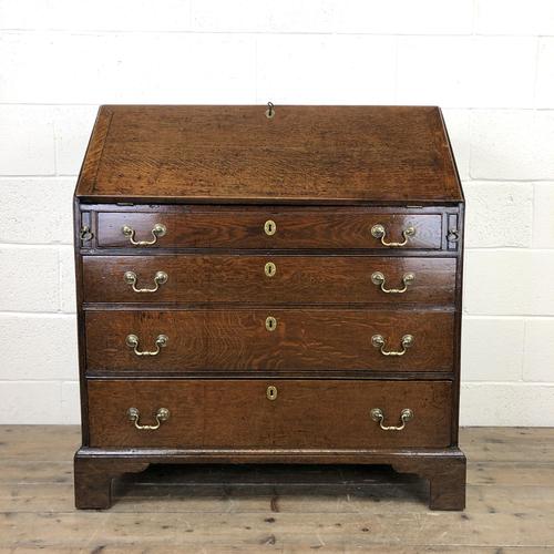 Early 19th Century Oak Fall Front Bureau (1 of 10)