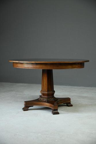 Antique Danish Mahogany Centre Table (1 of 10)