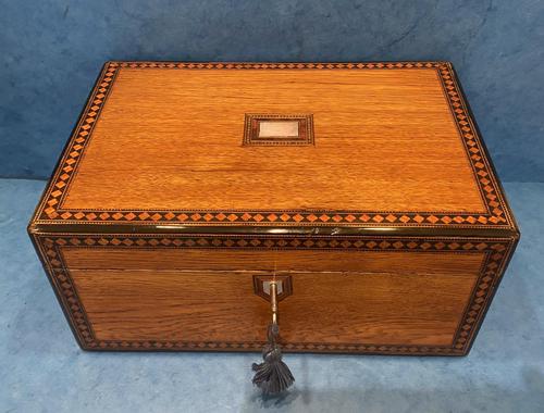 Victorian Oak Box Featuring Inlay (1 of 11) Victorian Oak Box Featuring Inlay (1 of 11)