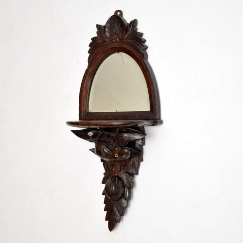 Antique Victorian Carved Eagle Mirror with Shelf (1 of 10)