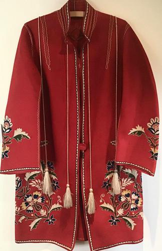 Very Unusual Vintage Felt Coat Decorated with Embroidery Possibly Turkish or Greek (1 of 7) Very Unusual Vintage Felt Coat Decorated with Embroidery Possibly Turkish or Greek (1 of 7)