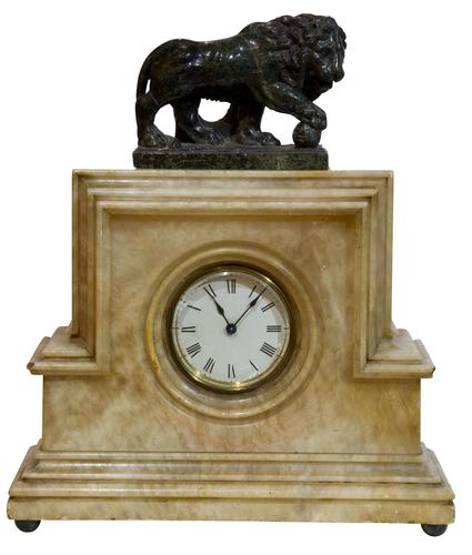 Art Deco Clock with Borghese Lion (1 of 5) Art Deco Clock with Borghese Lion (1 of 5)